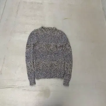 80s Euro vintage 이탈리아제 모헤어 보더 니트 스웨터