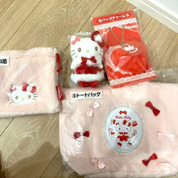 산리오 복권 당첨 복권 키티 토트백 마스코트 외 세트