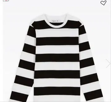 새상품급 애니에스베 타 보더 코튼 긴팔 티셔츠