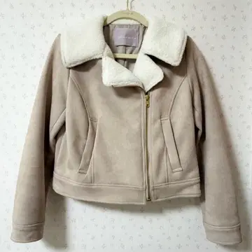 31 son de mode 스웨이드 라이더스 보아 자켓