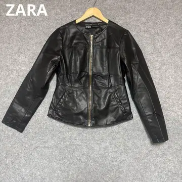 ZARA 블랙 가죽 자켓