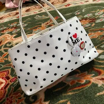 도트 미디엄 사이즈 캔버스 백