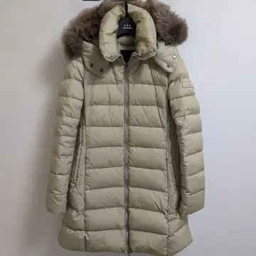 TATRAS 후드 부착 베이지 다운 자켓