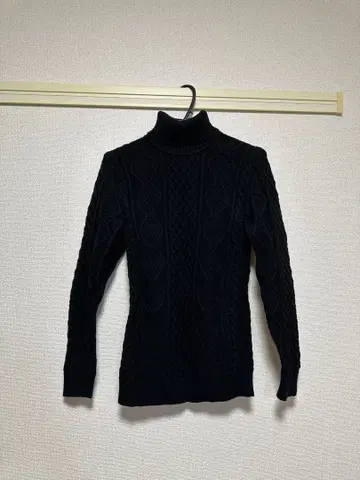 RetroEngine 디테일 케이블 터틀 니트 남성용 M