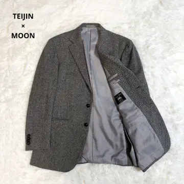 테이진 문 잉글랜드 트위드 싸개 버튼 자켓 AB7