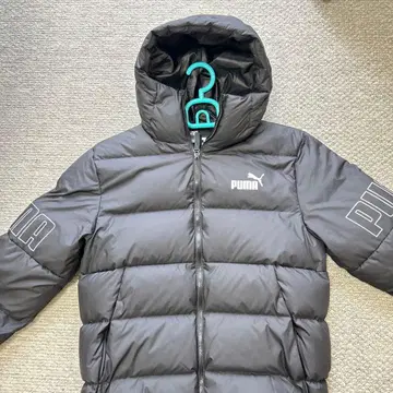 PUMA 블랙 다운 자켓 asia s