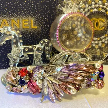 신상 초 고져스 비쥬 헤어 클립 스와로브스키