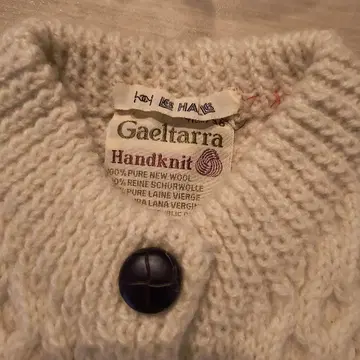 Gaeltarra 핸드 니트 스웨터 아이보리