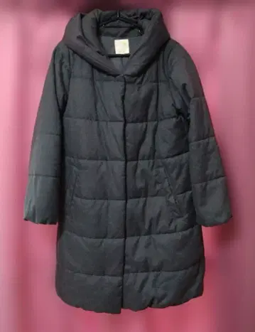 earth 후드 부착 롱 기장 다운 자켓