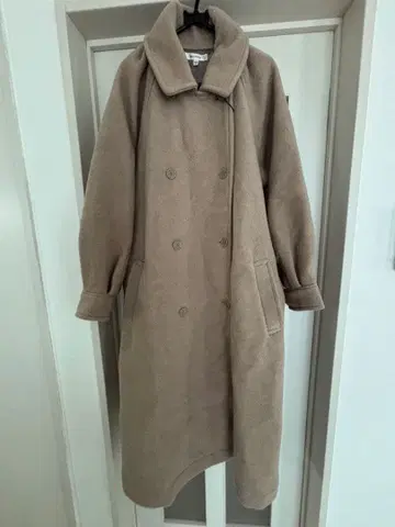MOUSSY 베이지 롱 코트 사이즈 2