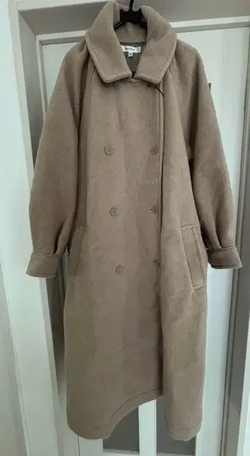 MOUSSY 베이지 롱 코트 사이즈 2