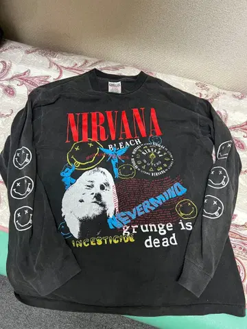 NIRVANA 롱T 사이즈 L