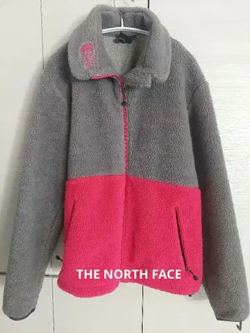 THE NORTH FACE 보아 자켓 바이컬러 그레이 x 핑크