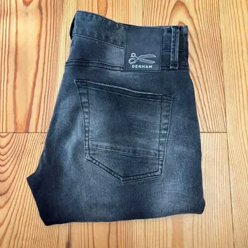 DENHAM RIDGE 스키니 데님 다크 그레이