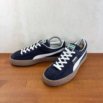 컨디션 최상 루마니아산 푸마 뮌스터 23.0cm 네이비