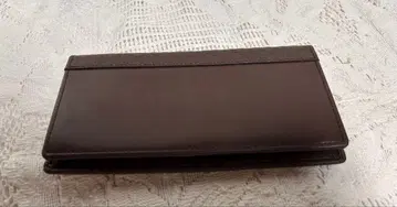 다크 브라운 가죽 3단 폴더형 지갑