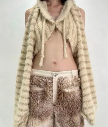 viavanda '2way hooded muffler knit'