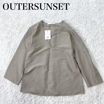 새상품급 아우터 선셋 린넨 레이어드 블라우스 세탁 가능 최근 모델