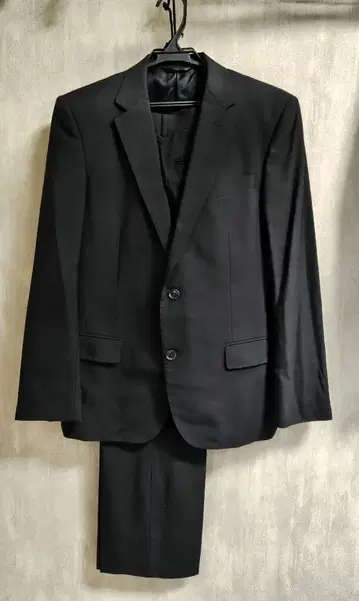 블랙 비즈니스 정장 자켓과 팬츠