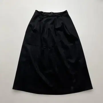 ZARA 블랙 플레어 스커트 M 스웨이드 타입