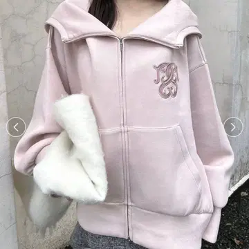 [ 2025AW ] SNIDEL 볼륨 후드티 핑크