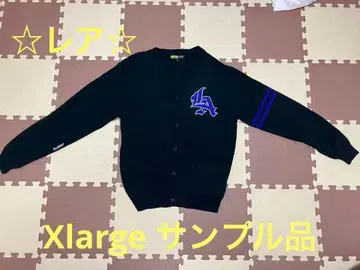 Xlarge LA 로고 자수 니트 가디건 M