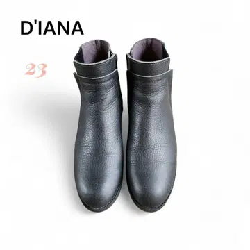 DIANA artemis 다이애나 사이드 고어 숏부츠 23cm 가죽 블랙