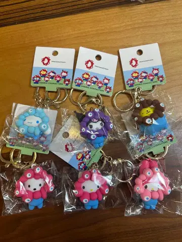 산리오 미야쿠미야쿠 콜라보 파스텔 컬러 키링 1개