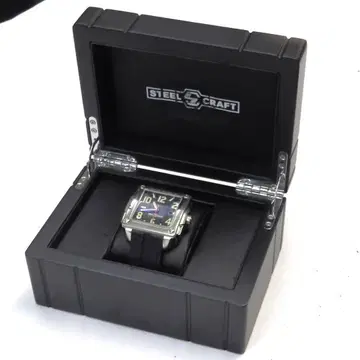 STEEL CRAFT 스퀘어 페이스 손목시계 배터리 방전