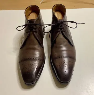 컨디션 최상 마그나니 남성용 숏부츠 브라운 사이즈 39 25.5cm