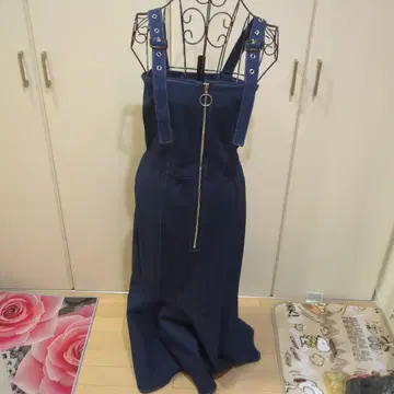 데님 오버롤 지퍼 포함