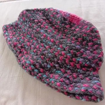 이탈리아제 니트 모자 핑크 스카이블루