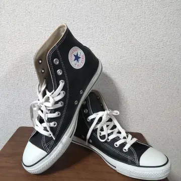 Converse 블랙 하이컷 가죽 스니커즈 29cm
