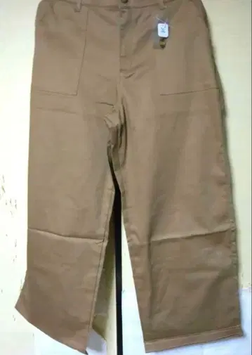 스크롤 어른의 루즈핏 와이드 팬츠 라이트 브라운 3L