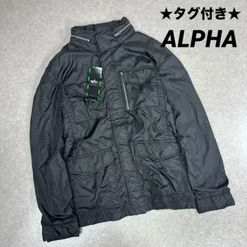 택 포함 ALPHA 알파 나일론 자켓 블랙 3L 빅