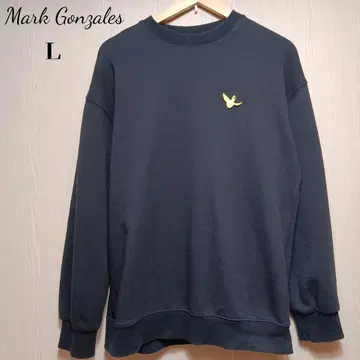 Mark Gonzales 맨투맨 트레이닝복 L 블랙 자수 로고