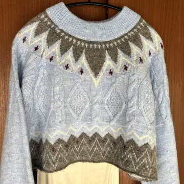 FURFUR 노르딕 콤비 원피스