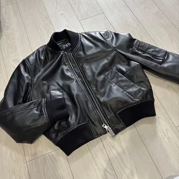 ZARA 아우터 가죽 아우터 점퍼 봄버 자켓