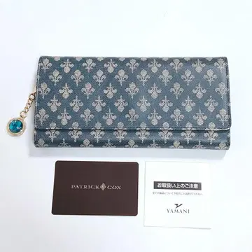 N12 미사용 패트릭 콕스 장지갑 가죽 데님 패턴