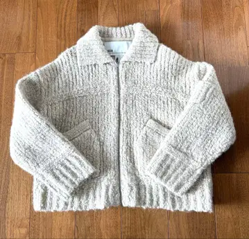 TICCA 베이지 니트 집업 니트