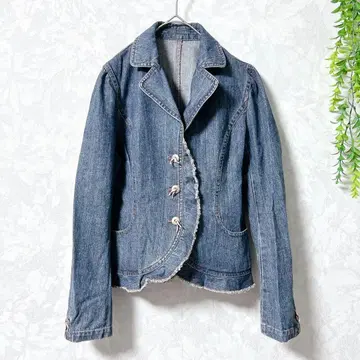 [레베카 테일러] 데님 자켓/프릴/코튼/4