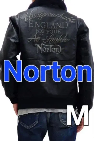 Norton 노튼 PU 가죽 라이더 자켓 새상품 M 사이즈