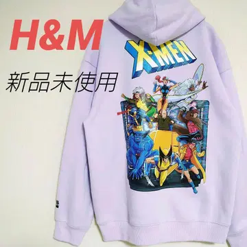 H&M x X-MEN 루즈핏 후드 맨투맨 MARVEL