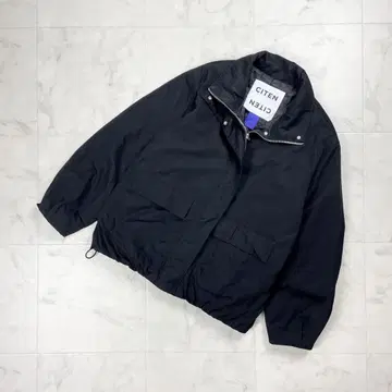 시텐 유나이티드 애로우즈 스탠드 카라 벌룬 블루종 블랙 M*HD676