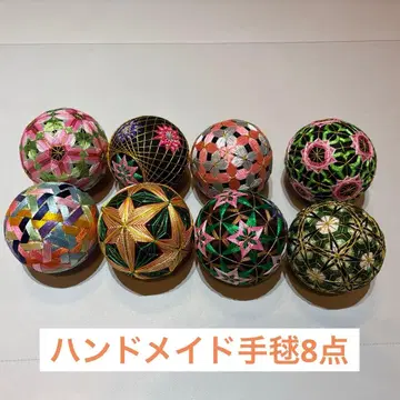 일본풍 자수 수구 8개 세트