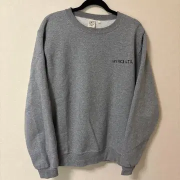 AVIREX 아비렉스 그레이 맨투맨 L 사이즈