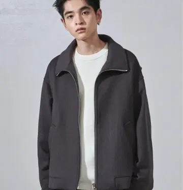 Luis 루이스 비버 멜톤 zip 블루종