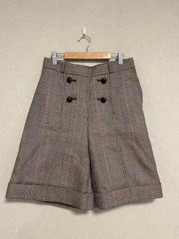 CHILD WOMAN 체크 하프 팬츠