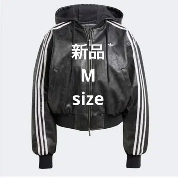 새상품 ADILENIUM 시즌 3 빈티지 페이크 레더 자켓