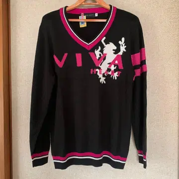 비바하트 골프웨어 V넥 니트 블랙 핑크 화이트 사이즈 52
